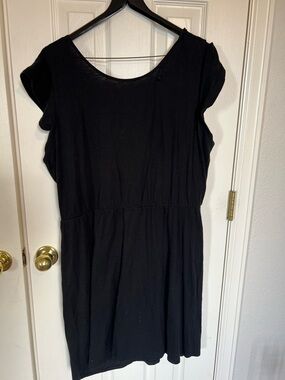Classic Black Women's Scoop Neck Dress